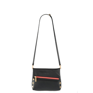 VIP Foldover Crossbody Black/Gold/Red Zip