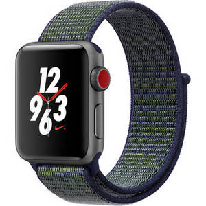Watch Nike+ Series 3 38mm Smartwatch (GPS + Cellular, Space Gray Aluminum Case, Midnight Fog Nike Sport Band)