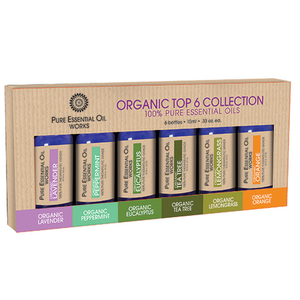 Organic Top 6 Essential Oils Collection