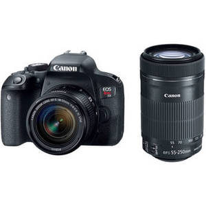 EOS Rebel T7i DSLR Camera with 18-55mm and 55-250mm Lenses Kit