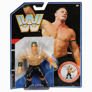 WWE John Cena (Orange / Green) -  Retro Toy Wrestling Action Figure