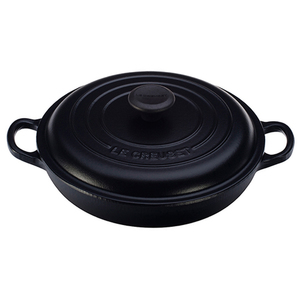 Enamaled Cast Iron 1.5 Qt Braiser Matte Black