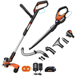 2 Piece 20V Li-ion Cordless Combo Kit w/ Attachments