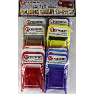 WWE 10-Pack of Folding Chairs -  Ringside Exclusive Toy Wrestling Action Figure Accessories