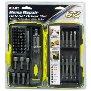 62-Piece Home Repair Ratcheting Driver Set