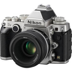 Df DSLR Camera with 50mm f/1.8 Lens (Silver)