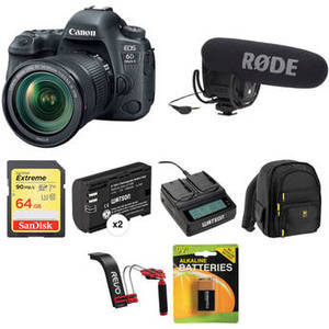 EOS 6D Mark II DSLR Camera with 24-105mm f/3.5-5.6 Lens Video Kit