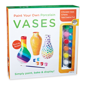 MindWare Paint Your Own Porcelain Vases