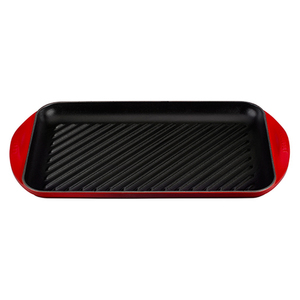 Signature Enameled Cast Iron Double Burner Grill Cherry