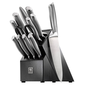 Modernist 13pc Stainless Steel Knife Block Set
