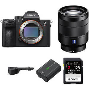 Alpha a7R III Mirrorless Digital Camera with 24-70mm f/4 Lens, Grip Extension, and Accessories Kit
