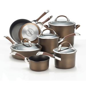 Circulon Symmetry 11 Piece Cookware Set Chocolate