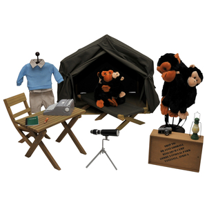The Queen's Treasures Dr. Jane Goodall Inspired Gombe Research Camp Doll Clothes, Chimpanzee Research Camp & Accessories, Clothing For 18 Inch Dolls