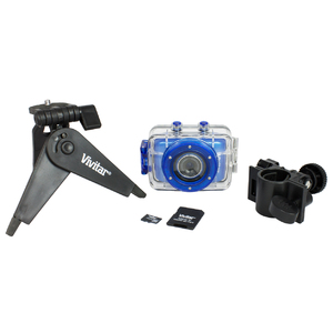 5.1 Mega Pixel Sports Action Digital Video Camera Kit Blue