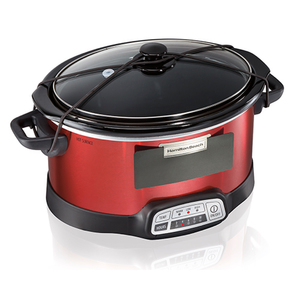 Chalkboard Panel 5 Qt Slow Cooker Red