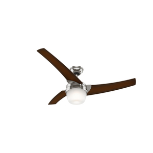 Eurus 54" Contemporary Ceiling Fan Brushed Nickel
