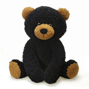 Fiesta Scruffy 22 Inch Black Bear Plush