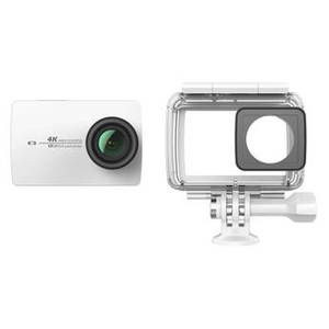 4K Action Camera with Waterproof Case Kit (White)