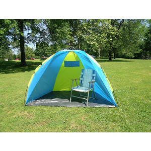 American Hawks 7' x 6' Beach Shelter Tent with One Touch Easy Setup and Carry Bag