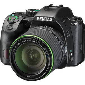 K-70 DSLR Camera with 18-135mm Lens (Black)