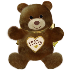 First and Main Brown Hugsie 15 Inch Bear