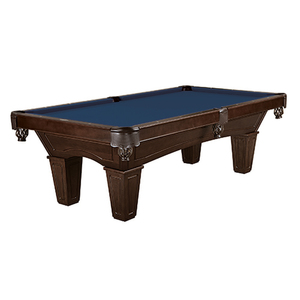 Allenton 8ft Tapered Pool Table Espresso/Regatta Blue