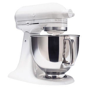 KitchenAid KSM150PSWW  Artisan&#174; Series White on White 5 Quart Stand Mixer