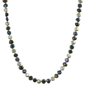 Lita Tonal Black Fresh Water Pearl Long Necklace, 50&quot;