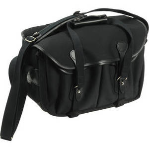 335 Shoulder Bag (Canvas, Black with Black Leather Trim)