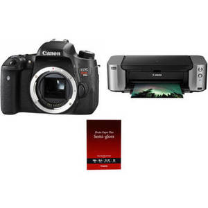 EOS Rebel T6s DSLR Camera Body with Inkjet Printer Kit