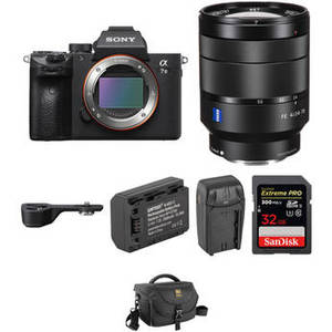 Alpha a7 III Mirrorless Digital Camera with 24-70mm Lens and Grip Extension Kit