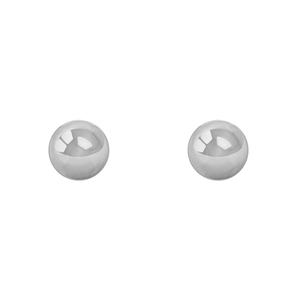 Sterling Silver 7mm High Polish Ball Stud Earrings