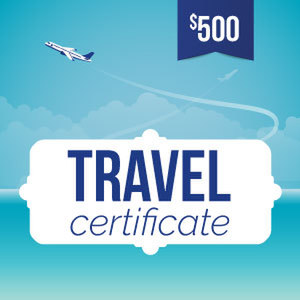 Online-Rewards travel voucher $500