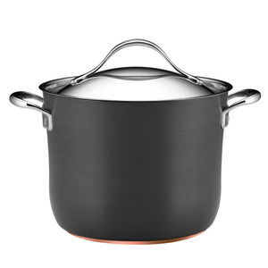 8qt Nouvelle Copper Hard Anodized Stockpot w/ Lid
