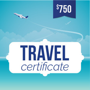 Online-Rewards travel voucher $750