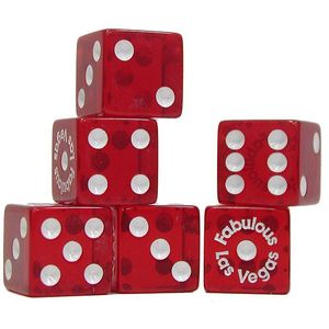 Trademark Global Fabulous Las Vegas Dice - Standard 6 Number Dice