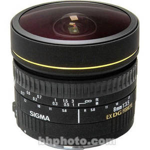 8mm f/3.5 EX DG Circular Fisheye Lens for Sigma SA