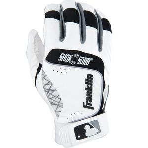 Franklin Sports Shok-Sorb Neo Batting Glove White/Black Adult Small