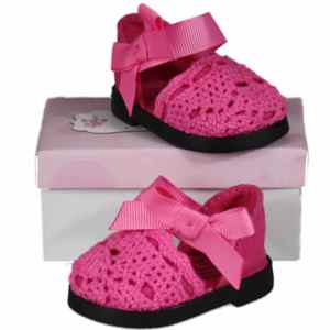 The Queen's Treasures Pink Lace Espadrille fits 18" Girl Dolls