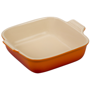 2 Qt Heritage Square Dish Flame