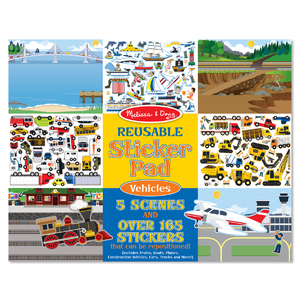 Melissa & Doug Reusable Sticker Pad - Vehicles