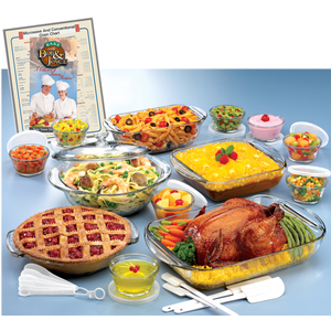 34pc Glass Ovenware Set