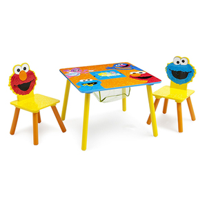 Sesame Street Table & Chair Set w/ Storage Ages 3-6 Years