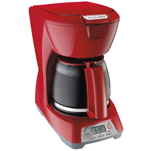 12 Cup Programmable Coffeemaker Red