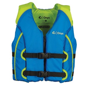 Onyx Outdoor All Adventure Youth Vest, Green/Blue