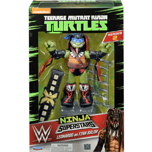 WWE Leonardo as Finn Balor -  Teenage Mutant Ninja Turtles 2 TMNT Ninja Superstars Toy Wrestling Action Figure