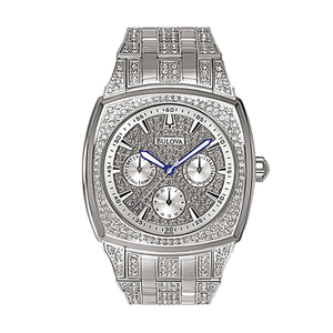 Mens Multi-Function Crystal Watch Crystal Dial