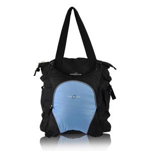Obersee Innsbruck Diaper Bag Tote with Detachable Cooler - Black/ Cloud