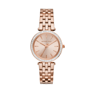 Ladies Mini Darci Crystal Rose Gold Stainless Steel Watch Rose Gold Dial