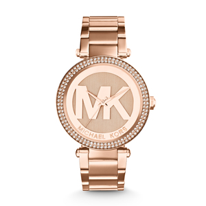 Ladies Parker Rose Gold-Tone Stainless Steel Watch Rose Gold Dial